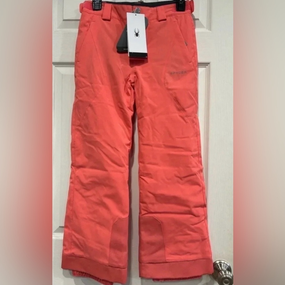 Spyder Kids Size 8 Olympia Snow Pant Skiing Ski Snowboarding NWT Coral